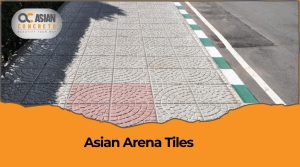 Asian Arena Tiles Made for Outdoor Spaces, 100% Made from Natural Plant from Germany